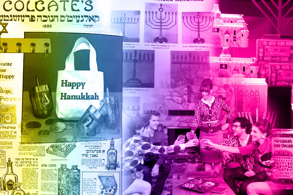 Happy Hanukkah Tea Towel  Wisconsin Historical Society Store