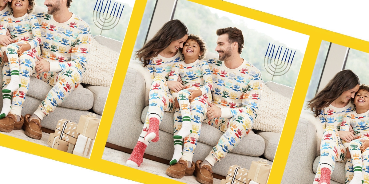 George Women's Family Program 2-Piece Hanukkah Pajama Set 
