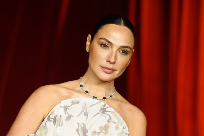 Gal Gadot at the Fourth Annual Academy Museum Gala held at Academy Museum of Motion Pictures on October 19, 2024 in Los Angeles, California