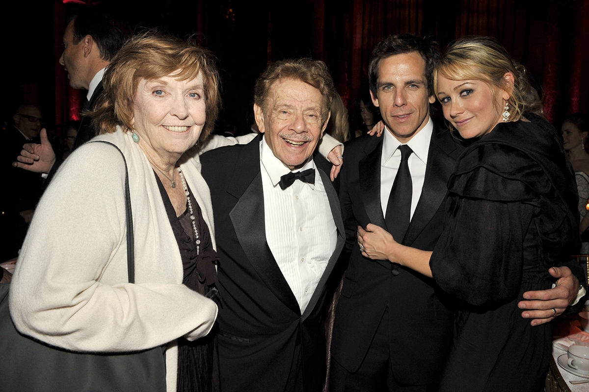 Anne Meara, Jerry Stiller, Ben Stiller and Christine Taylor